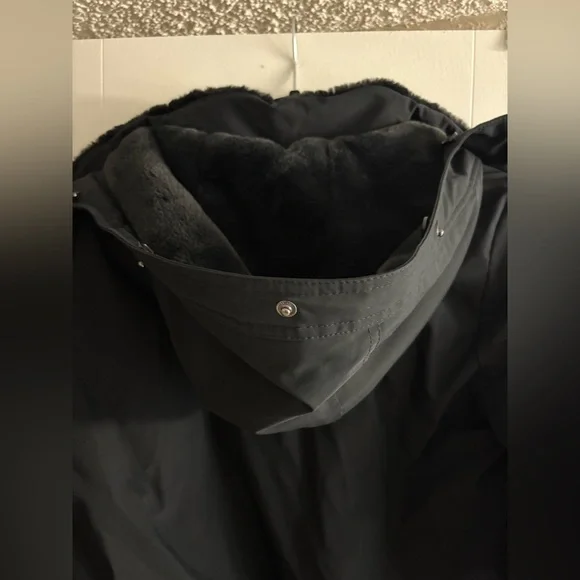 Midnight black puffer bomber jacket - Picture 6 of 7